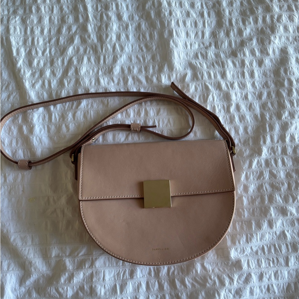 DeMellier Blush Leather Crossbody Bag - Picture 2 of 6
